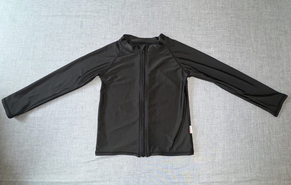SwimZip Size 5T Black Swim Suit Top
